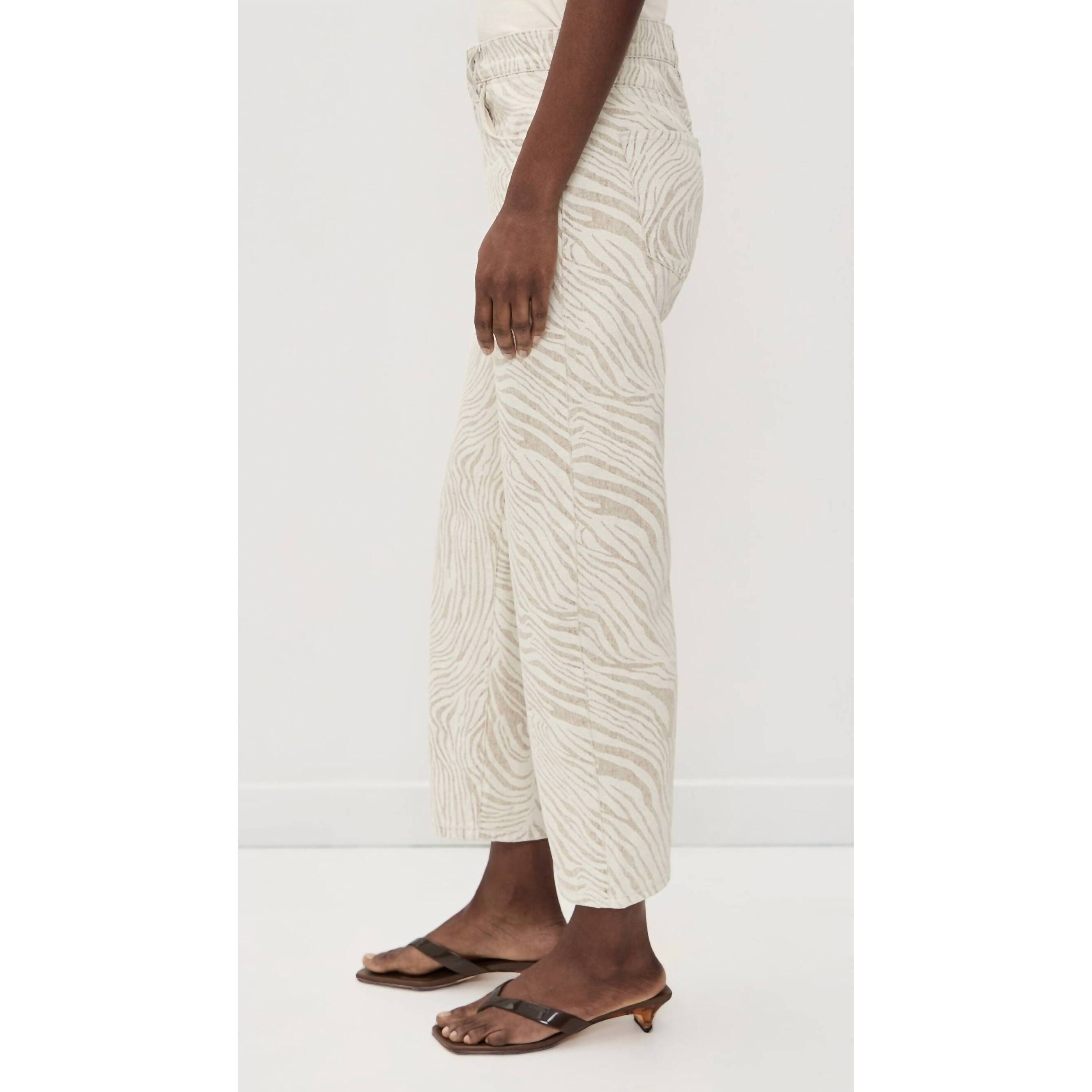 New Le Jean Nomad Ankle Jean In Zebra — image 3 of 6